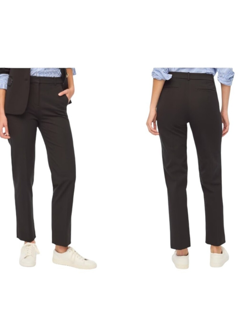 NWT J. Crew Petite Kallie straight-leg pant Black Size 16P